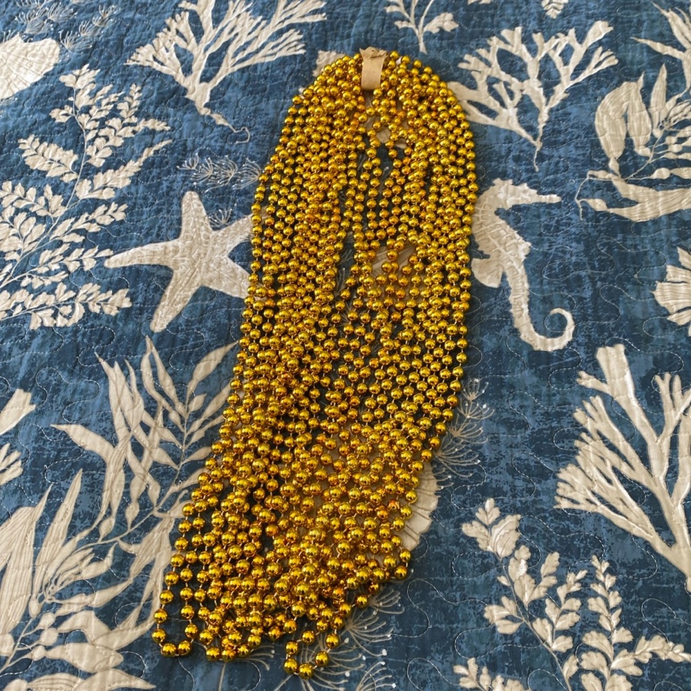 NEW 12 strands of Mardi Gras beads